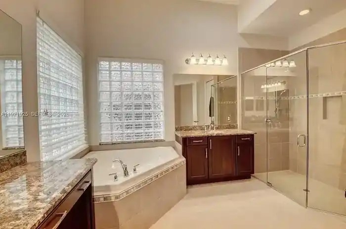 Primary bath walk-in shower
